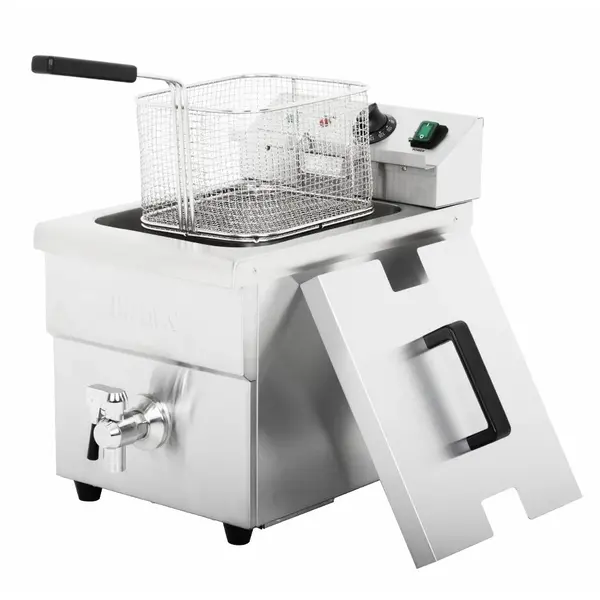 Inductiefriteuse | Elektrisch | 7.5L | 60°C/190°C | 3kW (230V) | Aftapkraan | 290x440x415(h)mm