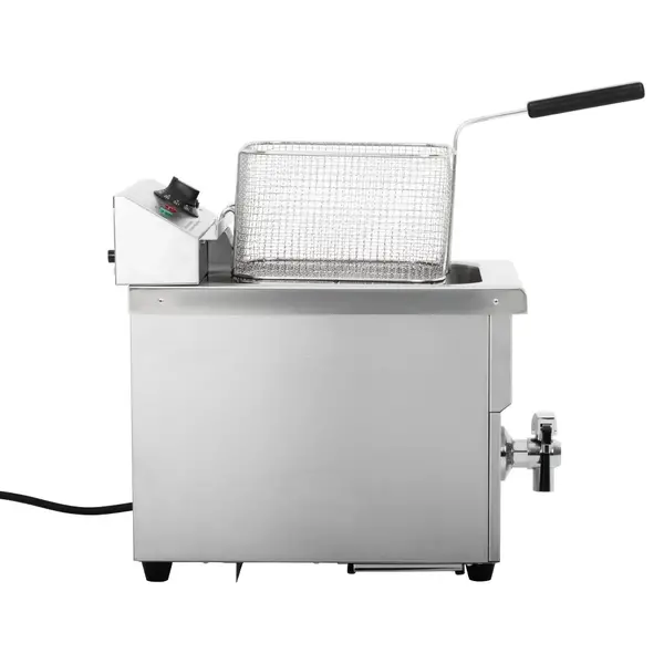Inductiefriteuse | Elektrisch | 7.5L | 60°C/190°C | 3kW (230V) | Aftapkraan | 290x440x415(h)mm