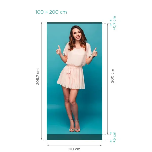 Roll-Up Banner | CLASSIC | Aluminium | Banner 100x200 | 1015x91x88(h)mm