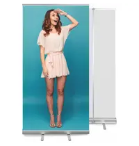 Luxus Roll-Up Banner | CLASSIC | Aluminium | Banner 100x200 | 1015x91x88(h)mm 