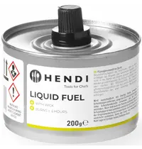 HENDI Brandpasta | Brandtijd 6u | Geur-/Roetvrij | Herbruikbaar lont | 24x 200g 