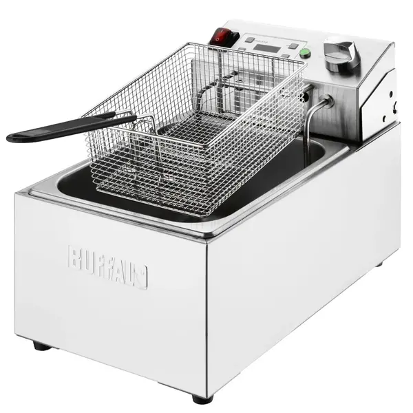 Friteuse | Elektrisch | 5L | 50°C/190°C | 2.8kW (230V) | Timer | 280x450x315(h)mm