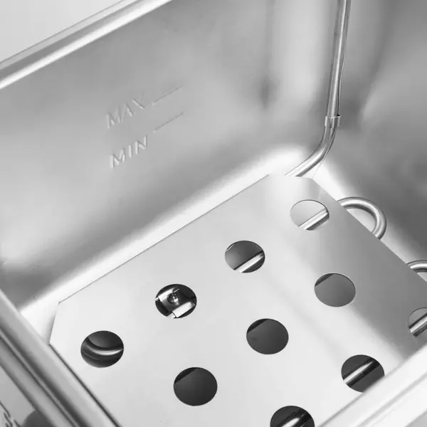 Friteuse | Elektrisch | 8L | 50°C/190°C | 2.9kW (230V) | Aftapkraan | Timer | 280x505x410(h)mm