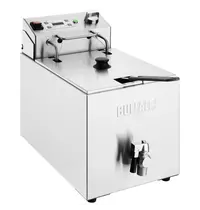 Buffalo Friteuse | Elektrisch | 8L | 50°C/190°C | 2.9kW (230V) | Aftapkraan | Timer | 280x505x410(h)mm