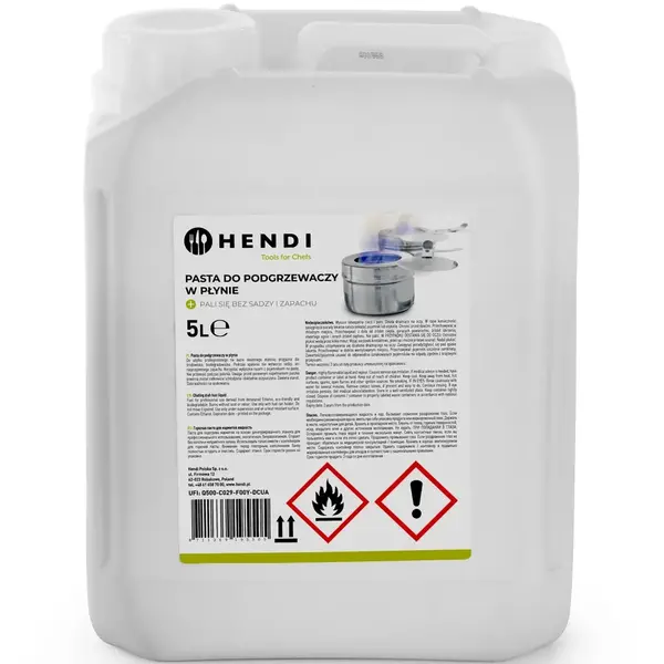 Brandpasta | Chafing Dishes | Geur-/Roetvrij | 4x 5L