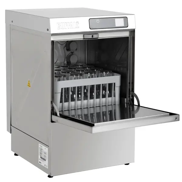 Glazenspoelmachine | Mand 400x400 | Afvoerpomp | Zeeppomp | Naglanspomp | 230V | Touchscreen | 475x570x765(h)mm