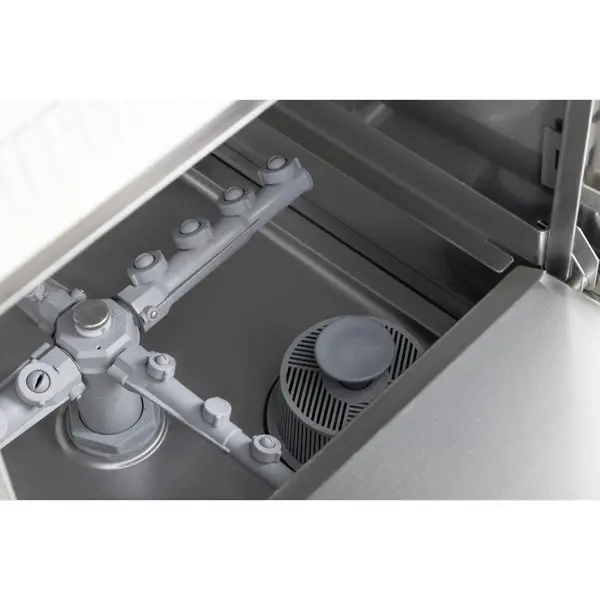 Glazenspoelmachine | Mand 400x400 | Afvoerpomp | Zeeppomp | Naglanspomp | 230V | Touchscreen | 475x570x765(h)mm