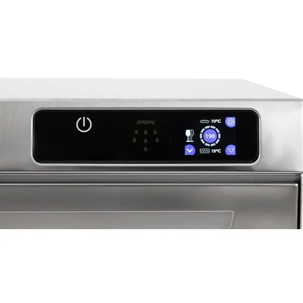 Glazenspoelmachine | Mand 400x400 | Afvoerpomp | Zeeppomp | Naglanspomp | 230V | Touchscreen | 475x570x765(h)mm