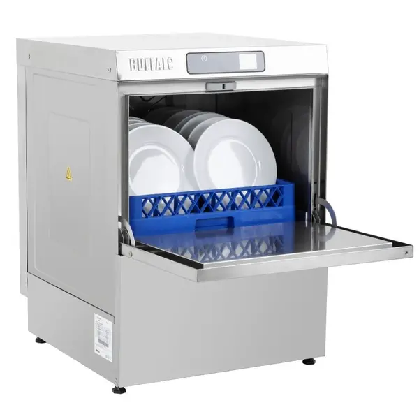 Horeca Vaatwasser | Mand 500x500 | Afvoerpomp | Zeeppomp | Naglanspomp | 400V | Touchscreen | 595x645x830(h)mm