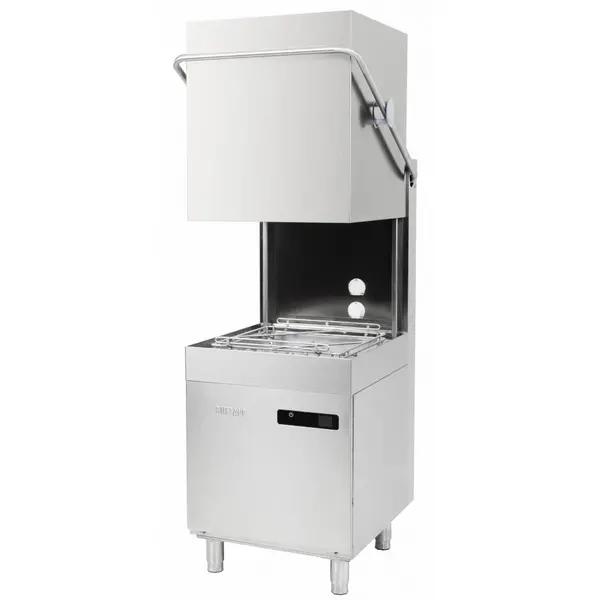 Doorschuifvaatwasser | Mand 500x500 | Afvoerpomp | Zeeppomp | Naglanspomp | 400V | Touchscreen | 700x785x1480/1960(h)mm