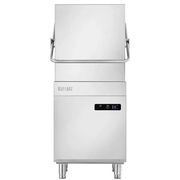 Doorschuifvaatwasser | Mand 500x500 | Afvoerpomp | Zeeppomp | Naglanspomp | 400V | Touchscreen | 700x785x1480/1960(h)mm
