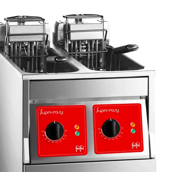 Friteuse | SUPER EASY | Elektrisch | 9+9L | 95°C/190°C | 15kW (400V) | Aftapkranen | 398x650x893/986(h)mm