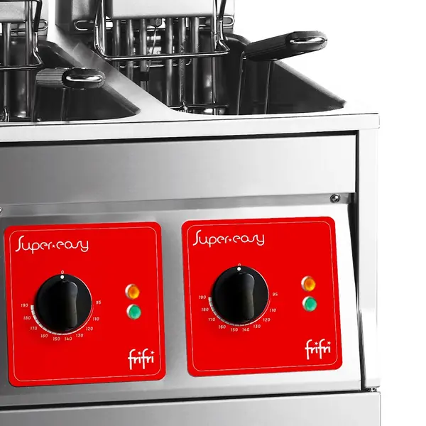Friteuse | SUPER EASY | Elektrisch | 7+7+7L | 95°C/190°C | 33kW (400V) | Aftapkranen | 592x650x893/986(h)mm