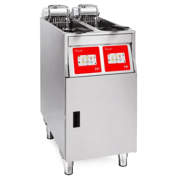 Friteuse | TOUCH | Elektrisch | 9+9L | 95°C/190°C | 22kW (400V) | Aftapkranen | Touchscreen | 398x650x994(h)mm