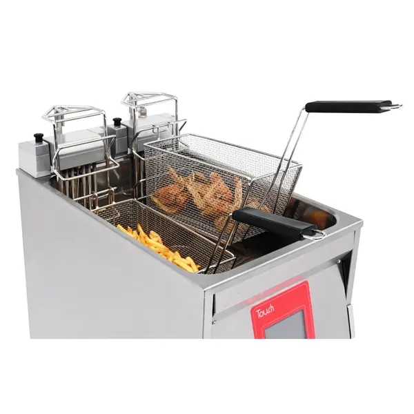 Friteuse | TOUCH | Elektrisch | 20L | 95°C/190°C | 22kW (400V) | Aftapkraan | Touchscreen | 398x650x994(h)mm