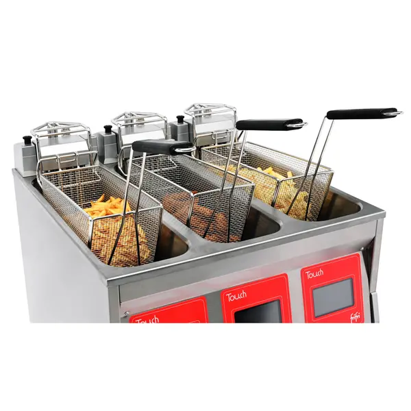 Friteuse | TOUCH | Elektrisch | 9+9+9L | 95°C/190°C | 22.5kW (400V) | Aftapkranen | Touchscreen | 592x650x994(h)mm