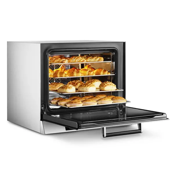 Multifunctionele Heteluchtoven | ALFA | 4 Niveaus (435x320) | Elektrisch | 30°C/270°C | 3kW (230V) | Bevochtiging (Automatisch) | Grillfunctie | 602x600x537(h)mm