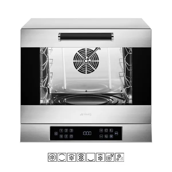 Multifunctionele Heteluchtoven | ALFA | 4 Niveaus (435x320) | Elektrisch | 30°C/270°C | 3kW (230V) | Bevochtiging (Automatisch) | Grillfunctie | 602x600x537(h)mm