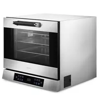 SMEG Multifunctionele Heteluchtoven | ALFA | 4 Niveaus (435x320) | Elektrisch | 30°C/270°C | 3kW (230V) | Bevochtiging (Automatisch) | Grillfunctie | 602x600x537(h)mm 