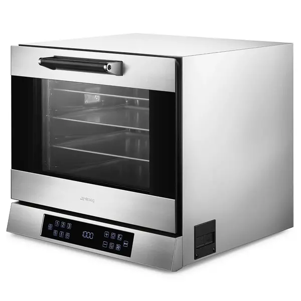 Multifunctionele Heteluchtoven | ALFA | 4 Niveaus (435x320) | Elektrisch | 30°C/270°C | 3kW (230V) | Bevochtiging (Automatisch) | Grillfunctie | 602x600x537(h)mm