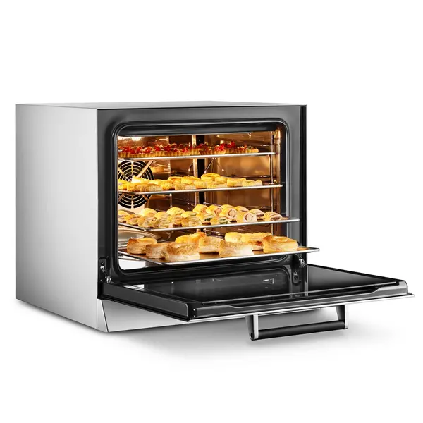 Heteluchtoven | ALFA | 4 Niveaus (435x320) | Elektrisch | 30°C/270°C | 3kW (230V) | Bevochtiging (Automatisch) | 602x600x537(h)mm