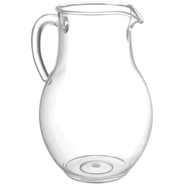 Schenkkan | Kunststof | Transparant | 3L | Deksel | IJsbuis | Ø170x285(h)mm