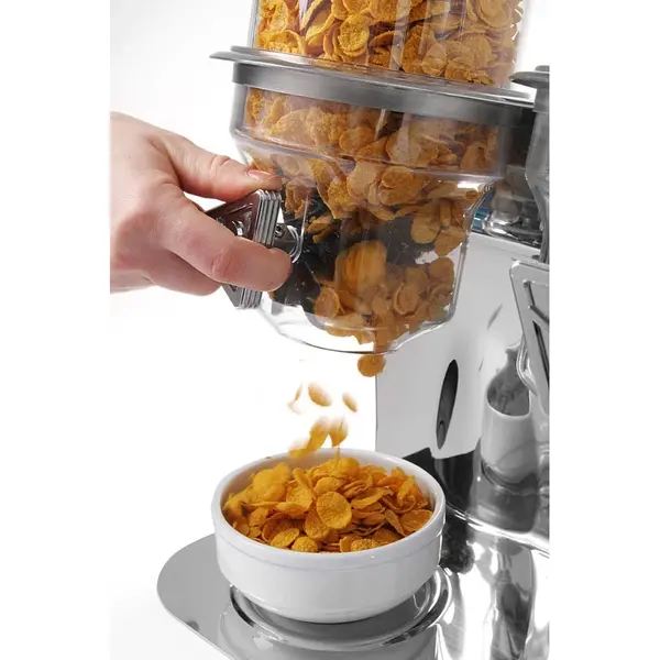 Ontbijtgranendispenser | RVS/Kunststof | 1x 4L | Geschikt Voor Wandmontage | 184x240x600(h)mm