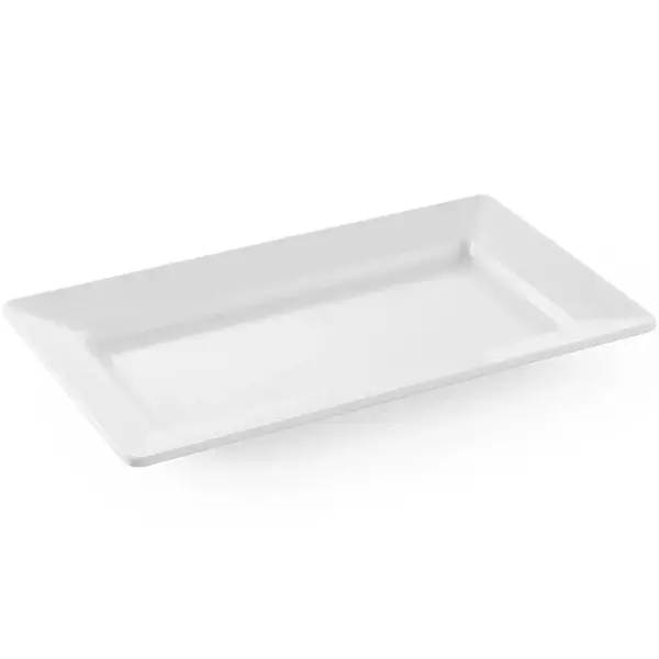 Serveerschaal | Melamine | Wit | Per Stuk | 360x205x38(h)mm