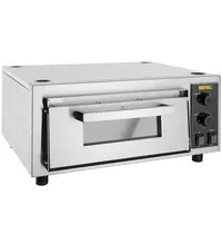 Buffalo Pizzaoven | Elektrisch | 1x Ø40cm | 50°C/400°C | 2.4kW (230V) | Stapelbaar | 630x510x280(h)mm