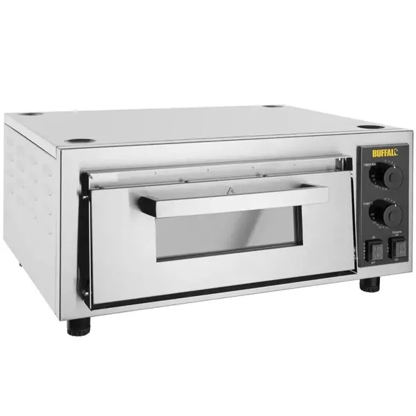 Pizzaoven | Elektrisch | 1x Ø40cm | 50°C/400°C | 2.4kW (230V) | Stapelbaar | 630x510x280(h)mm