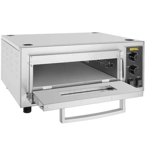 Pizzaoven | Elektrisch | 1x Ø40cm | 50°C/400°C | 2.4kW (230V) | Stapelbaar | 630x510x280(h)mm