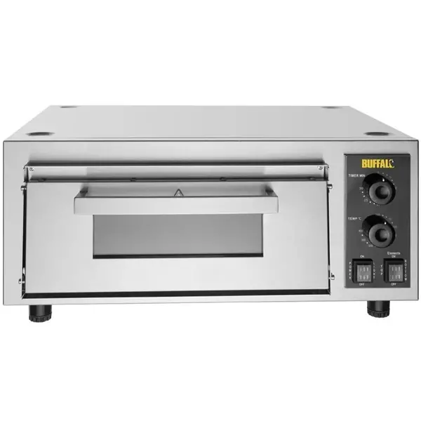 Pizzaoven | Elektrisch | 1x Ø40cm | 50°C/400°C | 2.4kW (230V) | Stapelbaar | 630x510x280(h)mm