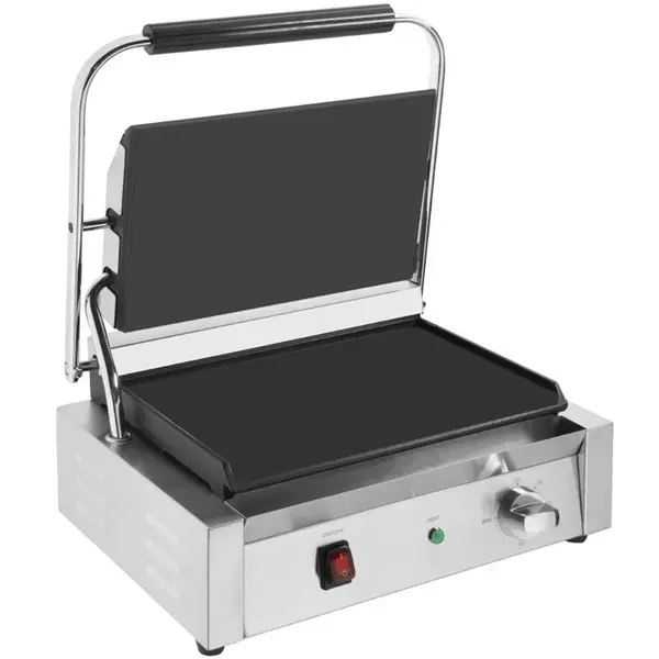 Contact-/Paninigrill | BISTRO | Enkel | Glad Oppervlak (Gietijzer) | 100°C/300°C | 2.2kW (230V) | 380x395x210(h)mm