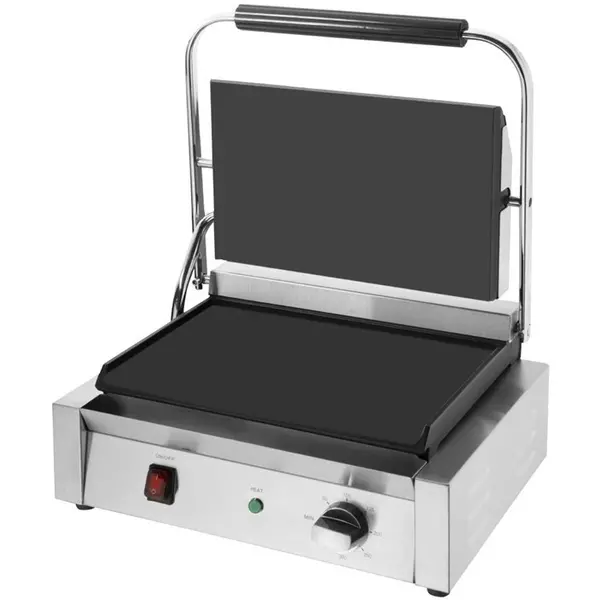 Contact-/Paninigrill | BISTRO | Enkel | Glad Oppervlak (Gietijzer) | 100°C/300°C | 2.2kW (230V) | 380x395x210(h)mm