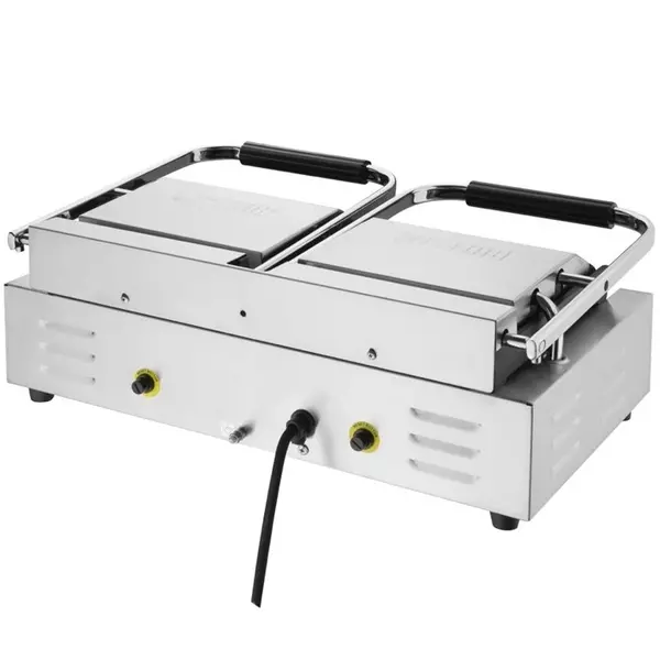 Contact-/Paninigrill | BISTRO | Dubbel | Glad Oppervlak (Gietijzer) | 100°C/300°C | 2.9kW (230V) | 570x310x200(h)mm