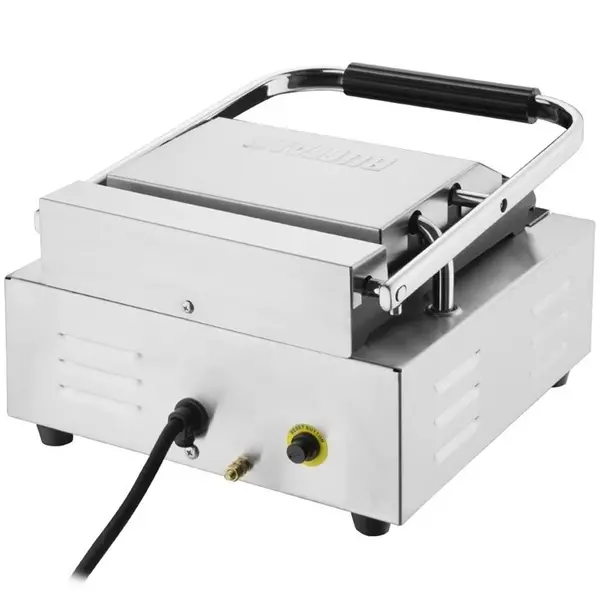 Contact-/Paninigrill | BISTRO | Enkel | Gegroefd Oppervlak 230x225 (Gietijzer) | 50°C/300°C | 1.45kW (230V) | 310x310x200(h)mm