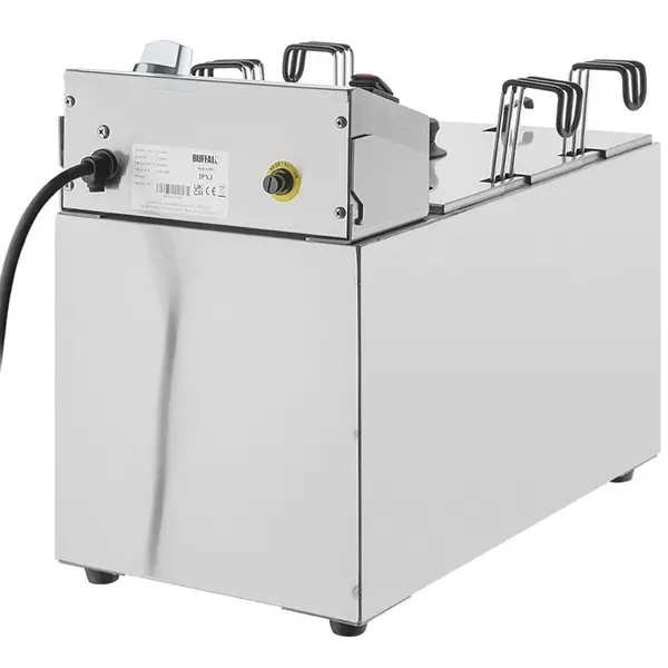 Pastakoker | Elektrisch | 8L | 30°C/110°C | 2.9kW (230V) | Aftapkraan | Programmering | 280x450x415h)mm