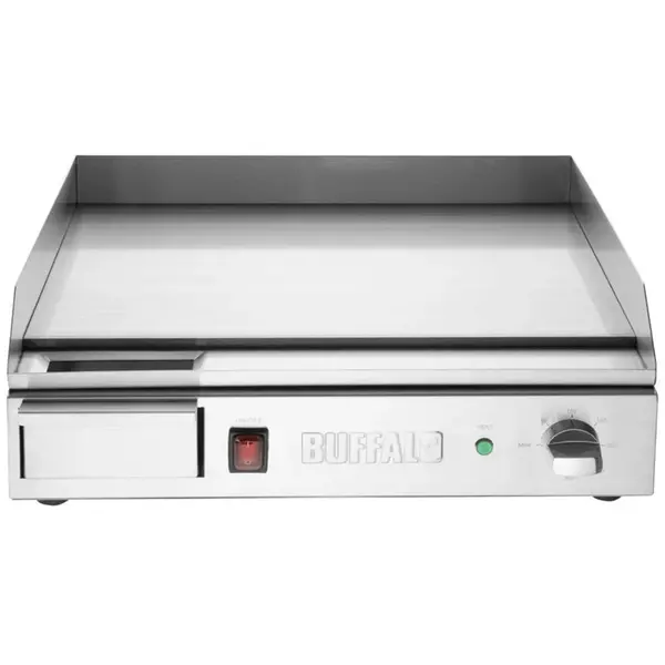 Bak-/Grillplaat | Elektrisch | Glad Oppervlak 525x330 (RVS) | 50°C/300°C | 2.2kW (230V) | 525x415x200(h)mm