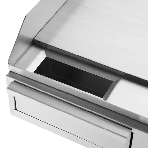Bak-/Grillplaat | Elektrisch | Glad Oppervlak 525x330 (RVS) | 50°C/300°C | 2.2kW (230V) | 525x415x200(h)mm