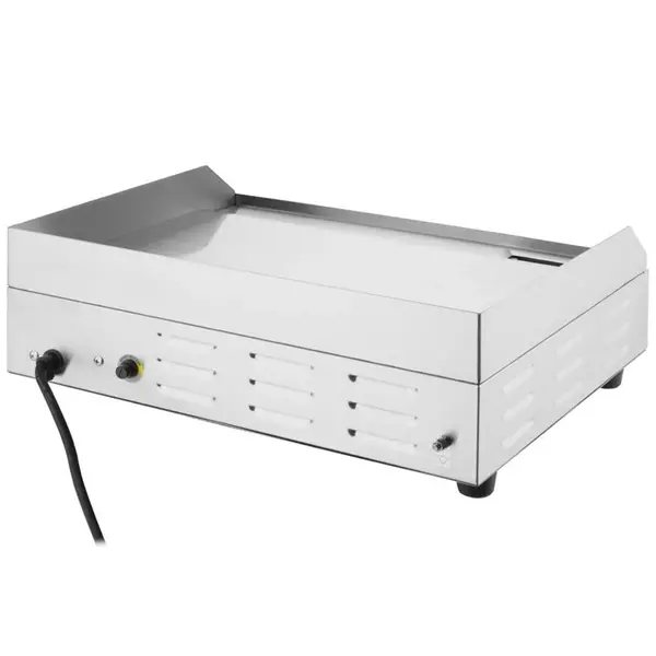 Bak-/Grillplaat | Elektrisch | Glad Oppervlak 525x330 (RVS) | 50°C/300°C | 2.2kW (230V) | 525x415x200(h)mm