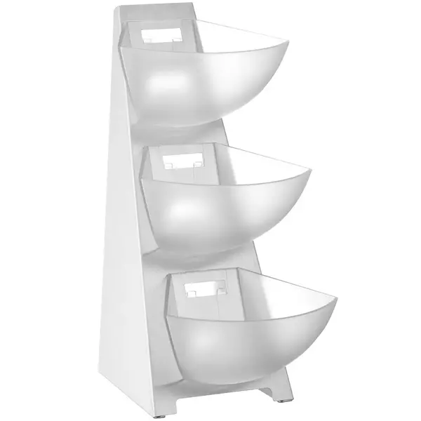 Buffetstandaard | RVS/Kunststof | 3x 1L | 190x240x410(h)mm