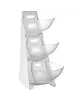 HENDI Buffetstandaard | RVS/Kunststof | 3x 1L | 190x240x410(h)mm 