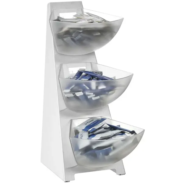 Buffetstandaard | RVS/Kunststof | 3x 1L | 190x240x410(h)mm