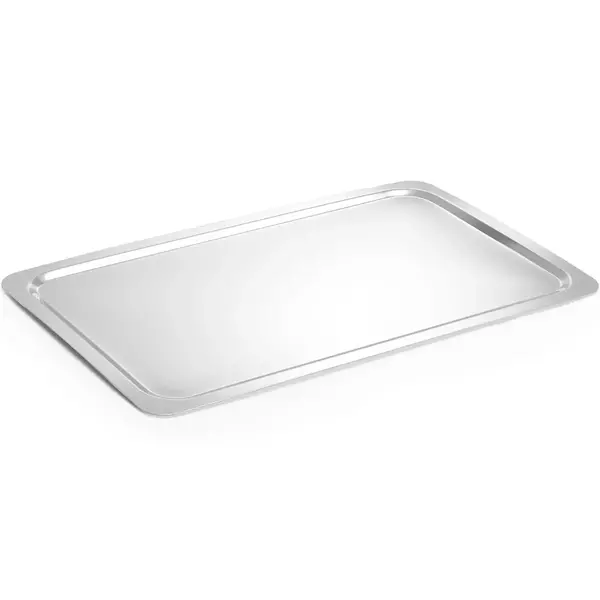 Vitrineplateau | RVS | 1/1 GN | Gladde Rand | 530x325x10(h)mm