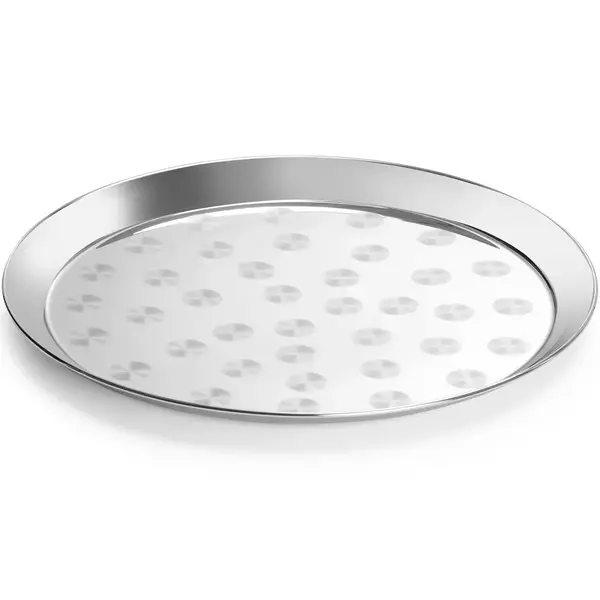 Dienblad | RVS | Geborsteld | Ø400x19(h)mm