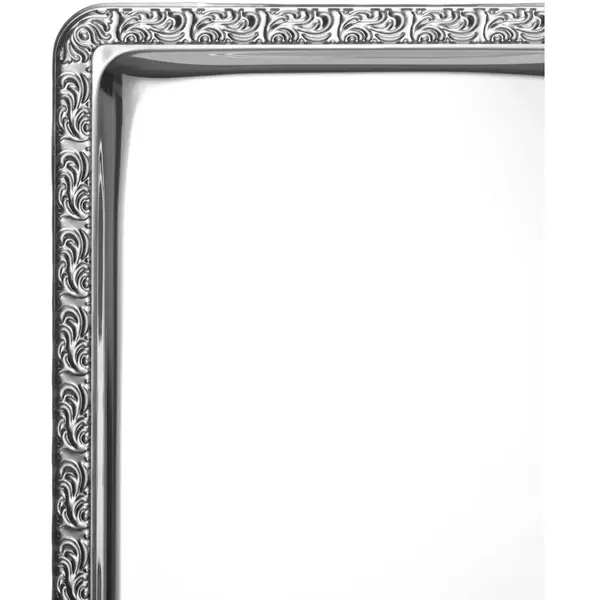 Vitrineplateau | RVS | 1/1 GN | Decoratieve Rand | 530x325mm