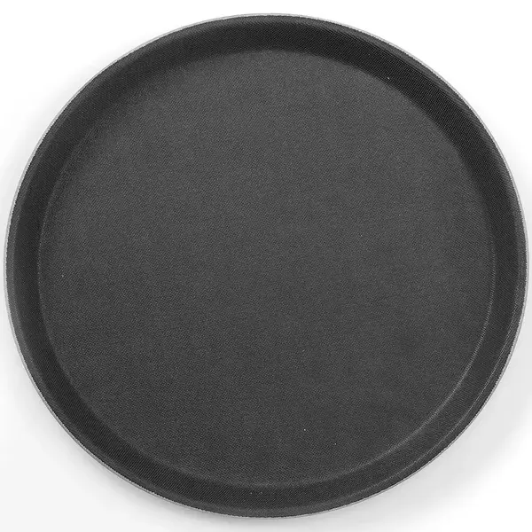 Dienblad | Glasvezel | Zwart | Antislip | Stapelbaar | Ø280x22(h)mm
