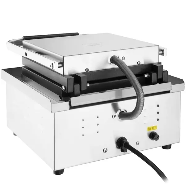 Wafelijzer | Enkel | Belgische Wafels (165x100mm) | 60°C/300°C | 1.6kW (230V) | Timer | 325x400x245(h)mm