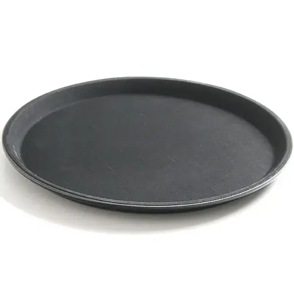 Dienblad | Glasvezel | Zwart | Antislip | Stapelbaar | Ø460x22(h)mm