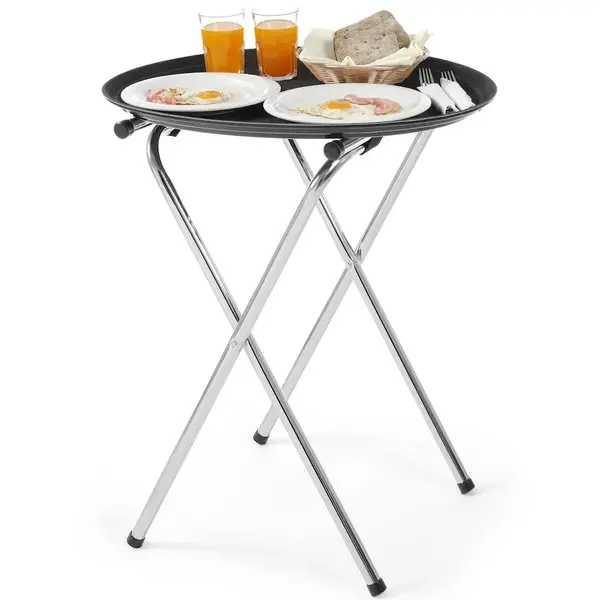 Dienbladstandaard | RVS | Antislip | Uitklapbaar | 520x410x800(h)mm